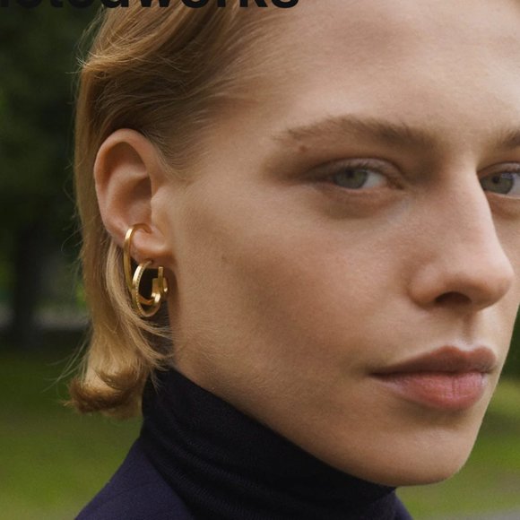 Completed Works Marsh Gold Earrings - Picture 1 of 4